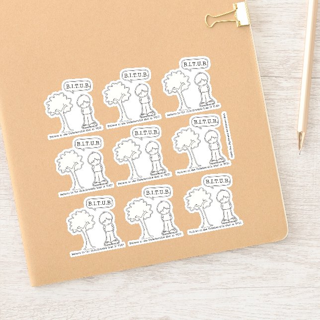 Pegatina BITUB (crea en lo increíble) (Cuaderno)