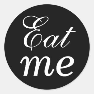 Pegatina Black and White Eat Me