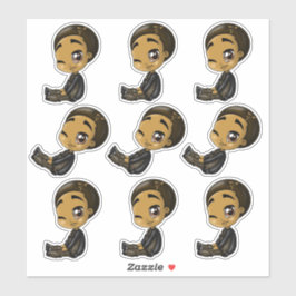 Pegatina Black Anime Boys