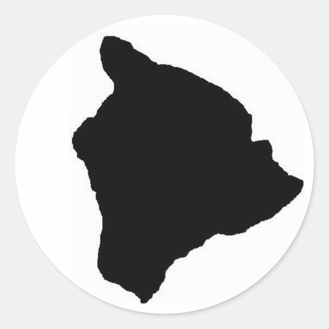 Pegatina Black Big Island (Anverso)
