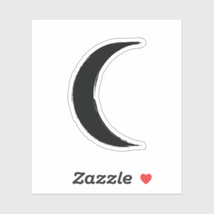Pegatina Black Crescent Magic Dark Moon Magic Astrología