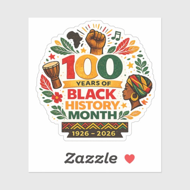 Pegatina Black History Matters (Hoja)