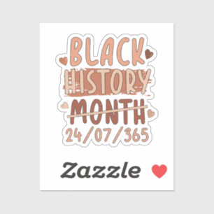 Pegatina Black History Month Afro Melanin Black Women Afro