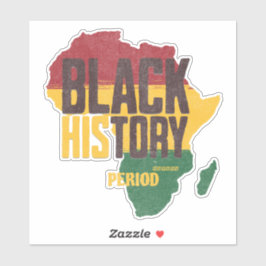 Pegatina Black History Period Africa Map Cultural supporter