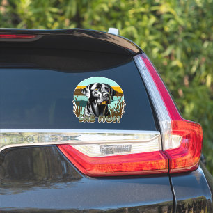 Pegatina Black Lab   Lab Mom Perro Personalizado
