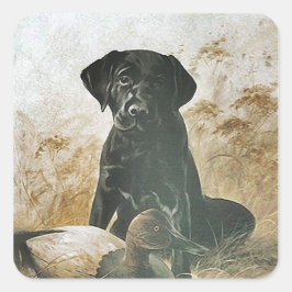 PEGATINA Black Lab recuperadores de laboratorios u