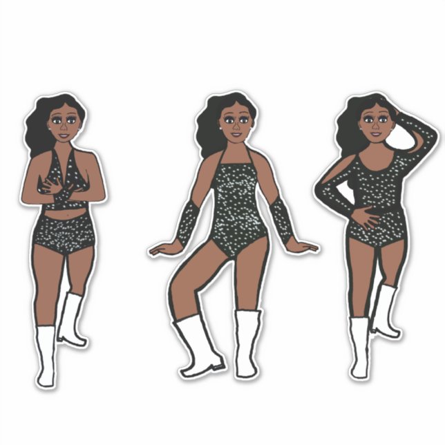 Pegatina Black White Dots #1 (Anverso)