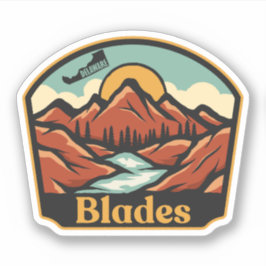 Pegatina Blades, Delaware