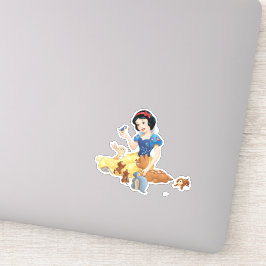 Pegatina blanco de nieve