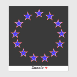 Pegatina Blanco rojo y azul 13