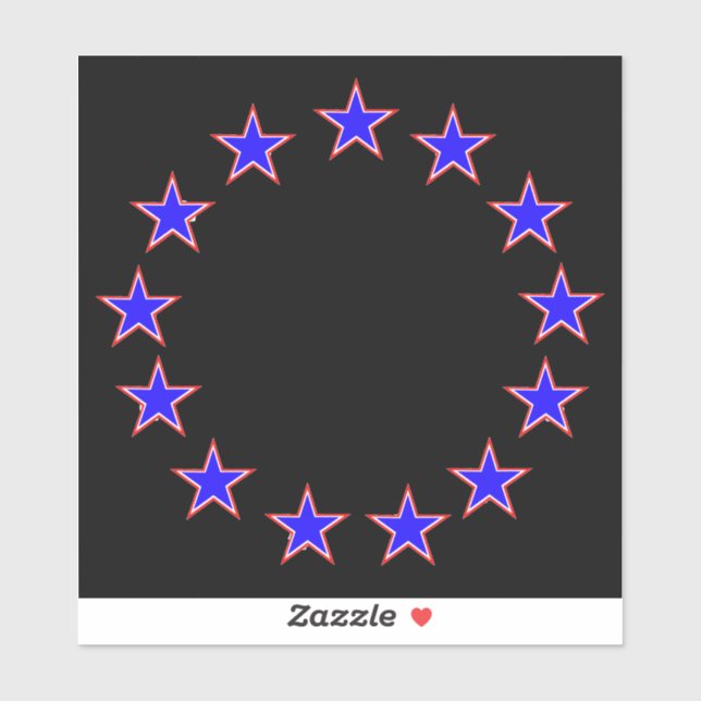 Pegatina Blanco rojo y azul 13 (Hoja)