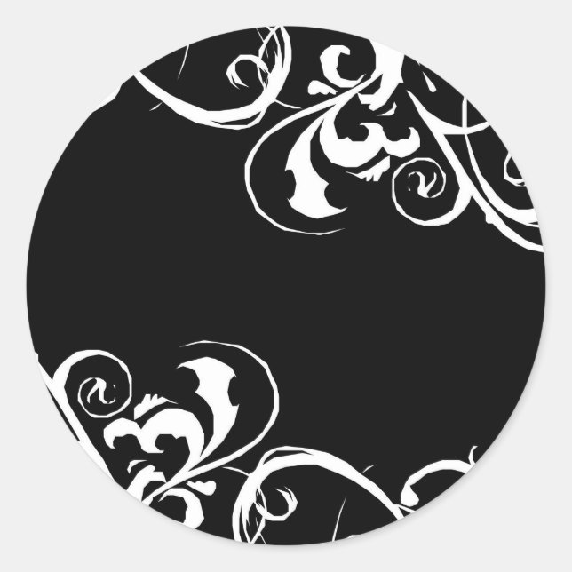 Pegatina blanco y negro (Anverso)