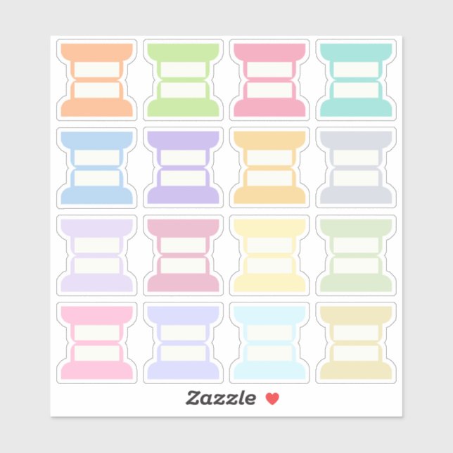 Pegatina Blank Writable Index Tabs Journal Divider Foldable (Hoja)