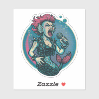 Pegatina Blaring Vinyl Siren