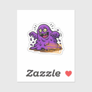 Pegatina Blob personalizado - Aprobado en Halloween