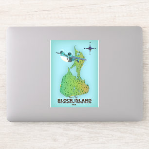 Pegatina block island New Shoreham, Rhode Island