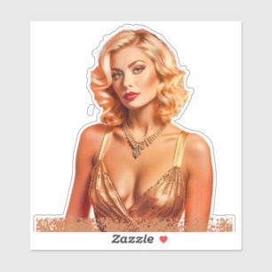 Pegatina Blonde Babe