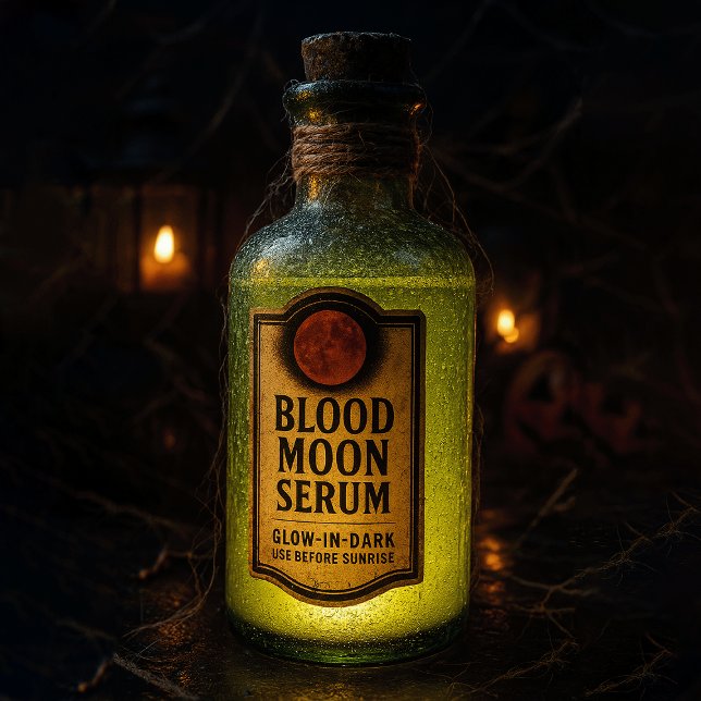 Pegatina Blood Moon Serum - Halloween Apothecary Label (Subido por el creador)