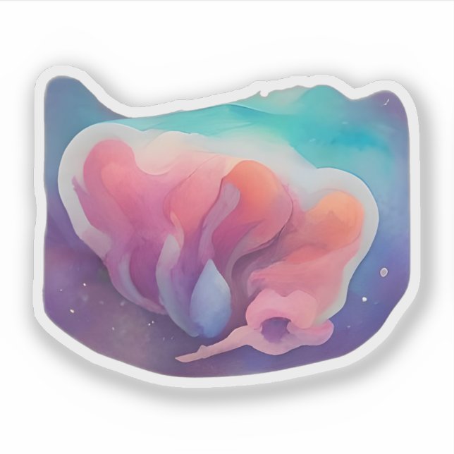 Pegatina Bloom cósmico (Anverso)