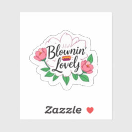 Pegatina Bloomin Lovely British Slang Flower