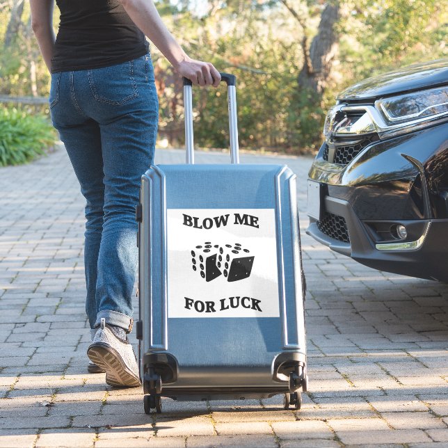 PEGATINA BLOQUEAMOS POR LA SUERTE DICE DE JUEGO (Maleta Insitu)