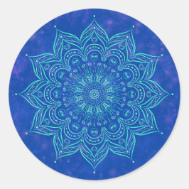 Pegatina Blue and Aqua Mandala
