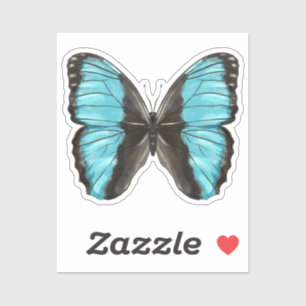 Pegatina Blue Butterfly Insectos Art Nature Lover