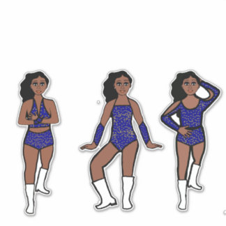 Pegatina Blue Gold Dots #1