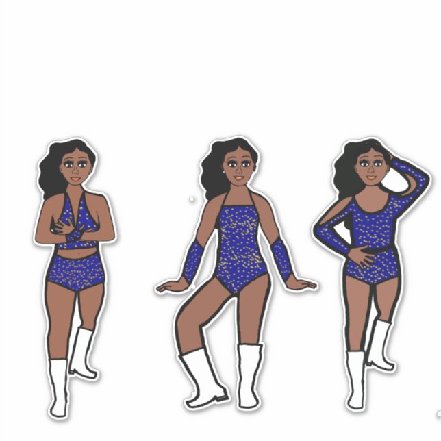 Pegatina Blue Gold Dots #1 (Anverso)