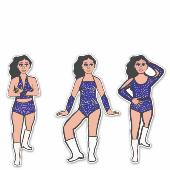 Pegatina Blue Gold Dots #2 (Anverso)