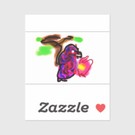 Pegatina Blue parrot 