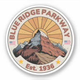 Pegatina Blue Ridge Parkway Scenic Byway Virginia Norte C