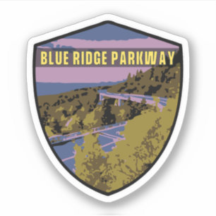 Pegatina Blue Ridge Parkway Scenic Byway Virginia Norte C