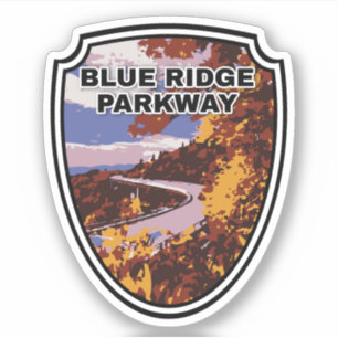 Pegatina Blue Ridge Parkway Scenic Byway Virginia Norte C