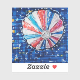 Pegatina Blue Sky Hot Air Balloon