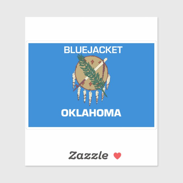 Pegatina Bluejacket Oklahoma (Hoja)