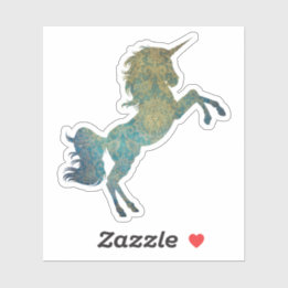 Pegatina Blues de Unicorn
