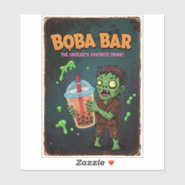 Pegatina Boba Bar – The Undead’s Favorite Vinyl Sticker