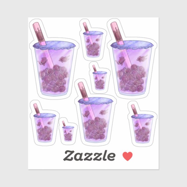 Pegatina Boba Cats (Hoja)