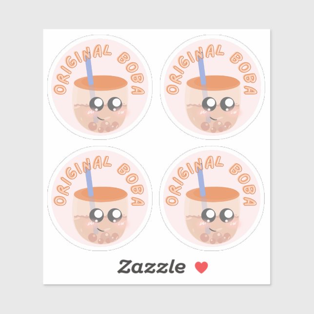 Pegatina Boba original - Paquete de 4 (Hoja)