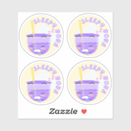 Pegatina Boba somnolienta - Envase de 4