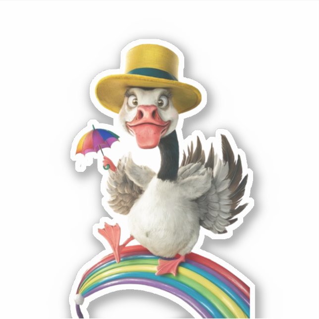 Pegatina bobo en el sorteo suelto, gallina (Anverso)