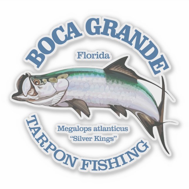 Pegatina Boca Grande (Tarpon) (Anverso)