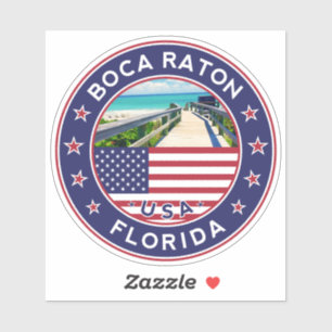 Pegatina Boca Raton Florida, Boca Raton