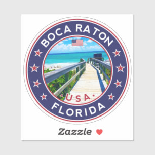 Pegatina Boca Raton Florida, Boca Raton