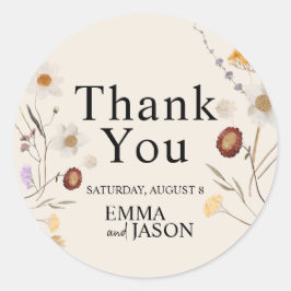 Pegatina Boda Boho Wildflower