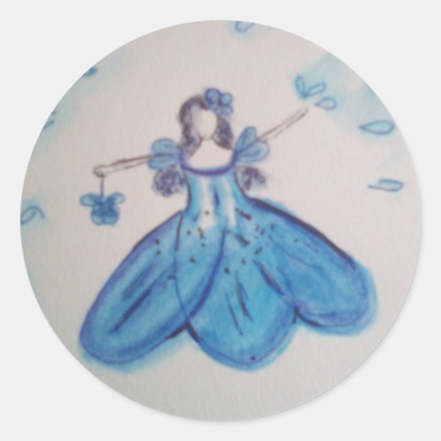 Pegatina Boda Chicas de flores (Anverso)