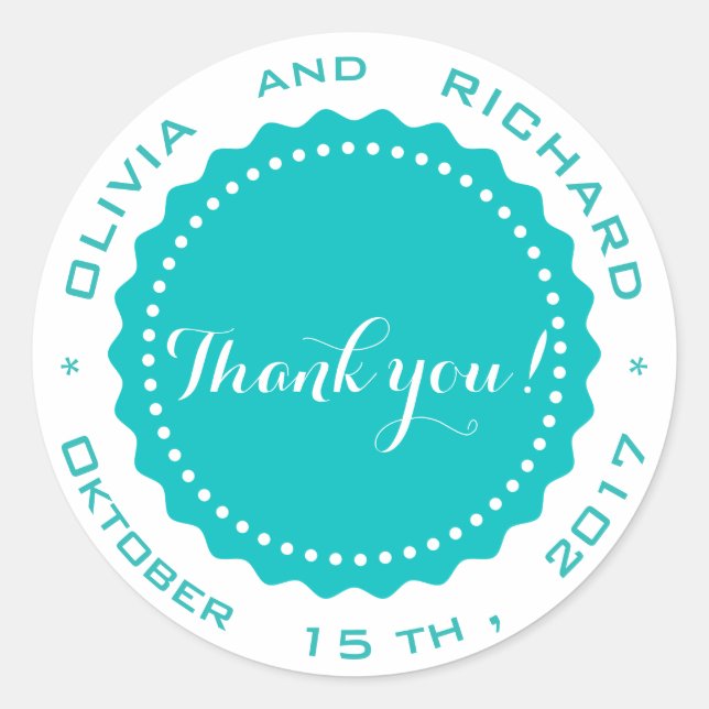 pegatina boda con sello (Anverso)