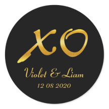 Pegatina Boda de abrazos y besos