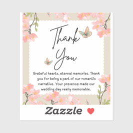 Pegatina Boda de flores silvestres